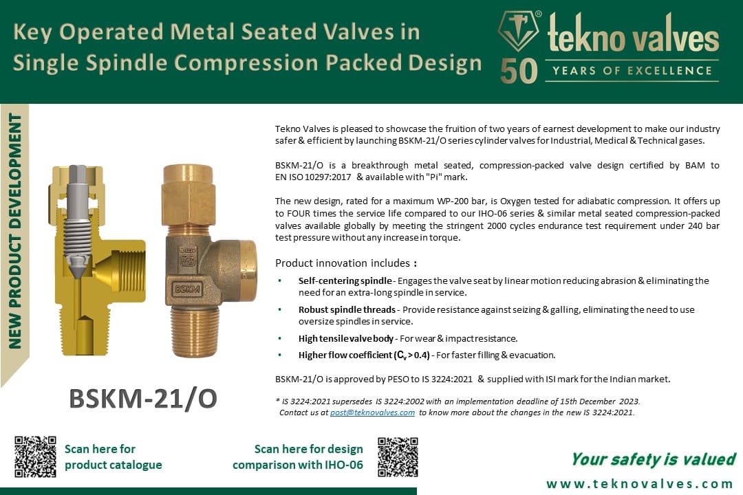 Key Operated Metal Seated Valves in Single Spindle Compression Packed Design